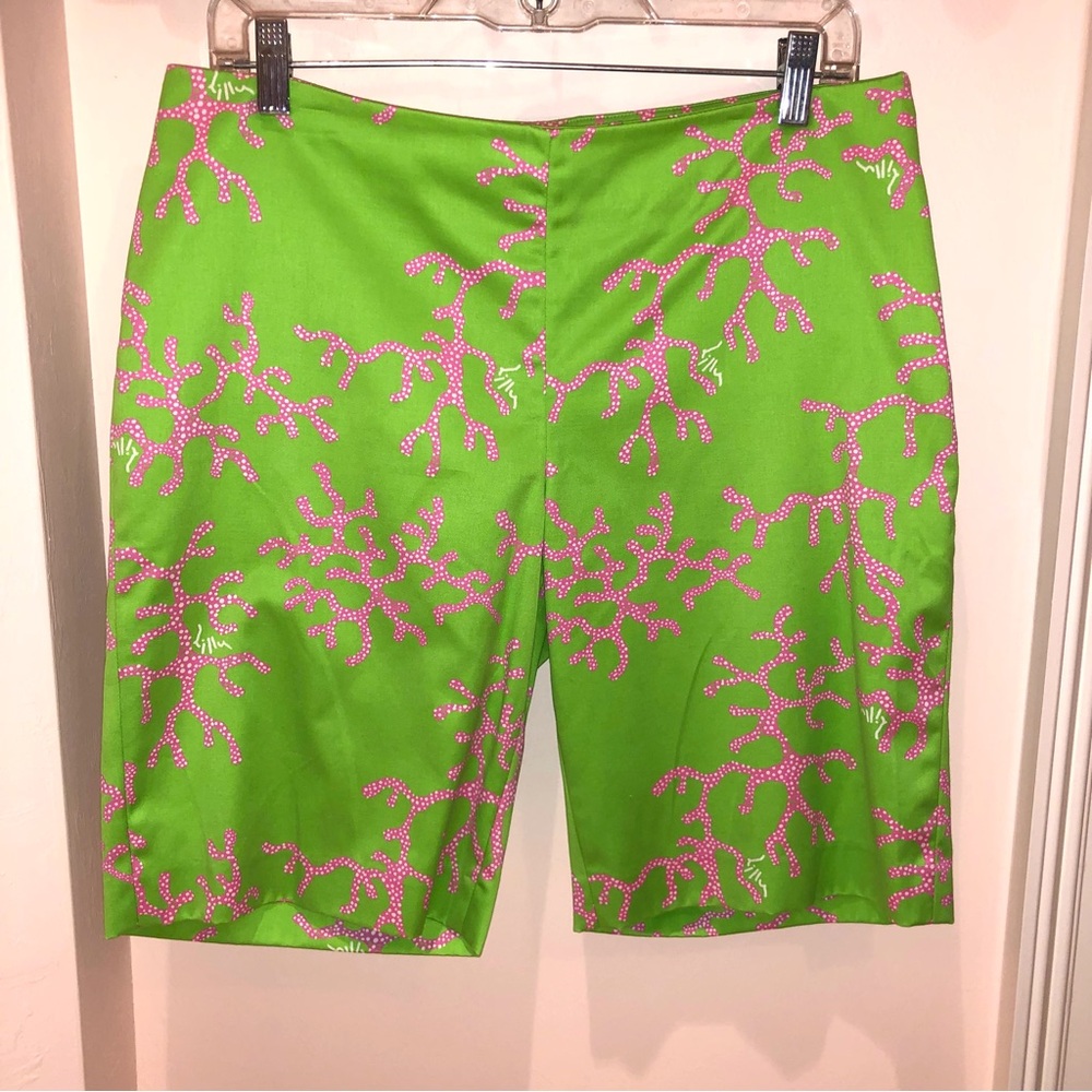 Lilly Pulitzer Green and Pink Women's Shorts